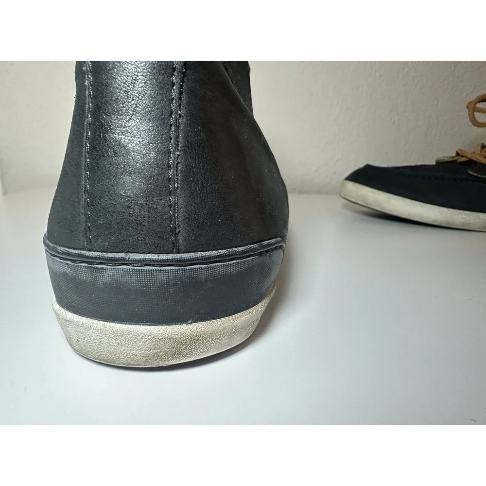 UGG Manhattan‎ Chukka Ankle Boots Shoes Black Leather Lace Up Men's SIZE 12